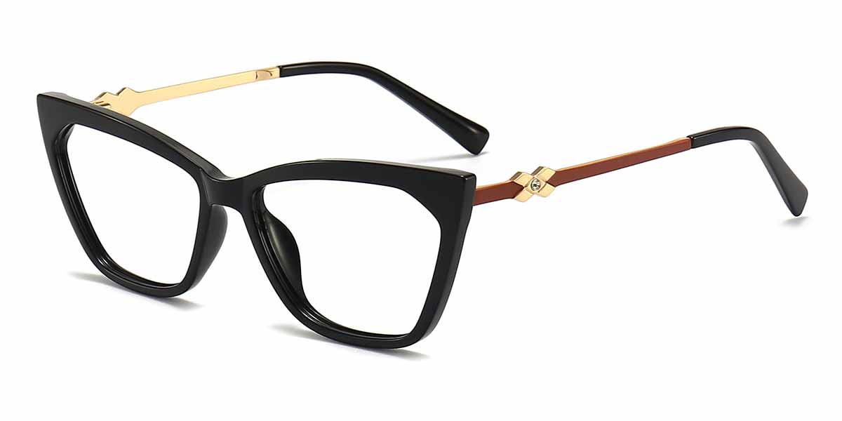 Black - Cat eye Glasses - Mariska