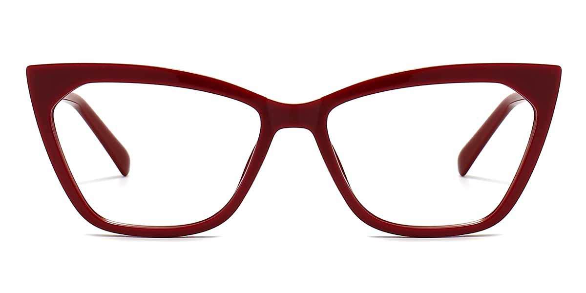 Wine Mariska - Cat Eye Glasses