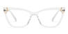 Clear Mariska - Cat Eye Glasses