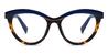 Navy Blue Tortoiseshell Margaux - Cat Eye Glasses