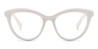 White Margaux - Cat Eye Glasses