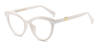 White Margaux - Cat Eye Glasses
