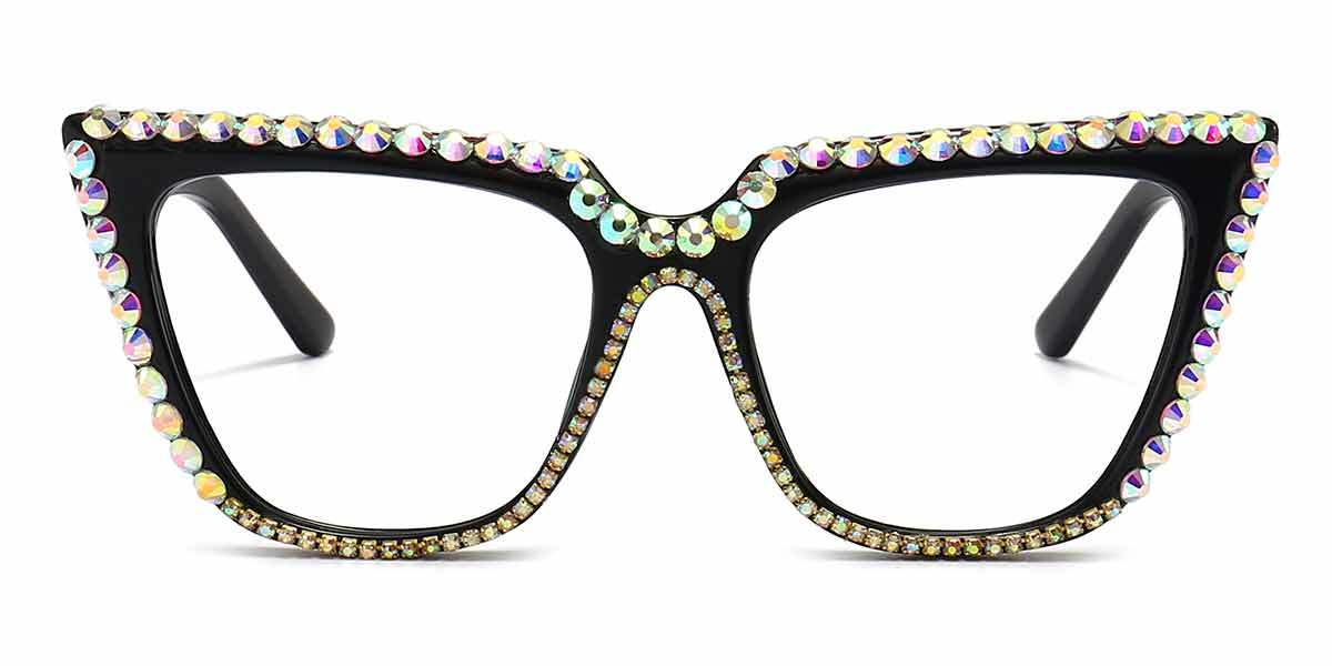 Black Zenobia - Cat Eye Glasses