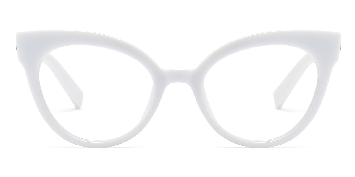 White - Cat eye Glasses - Radinka