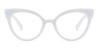 White Radinka - Cat Eye Glasses