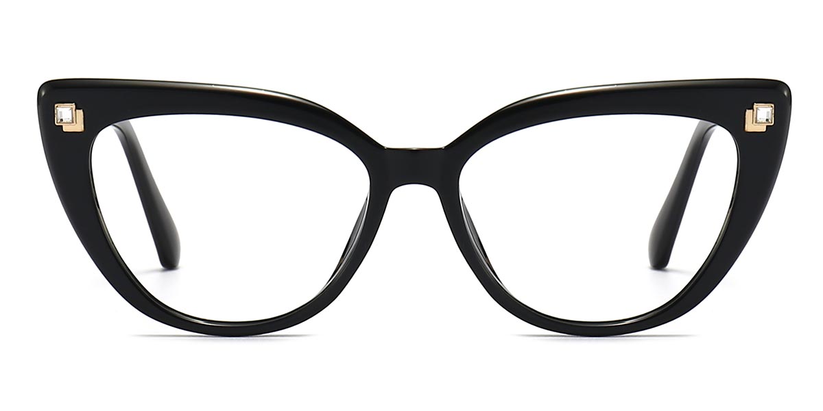 Black Eos - Cat eye Glasses