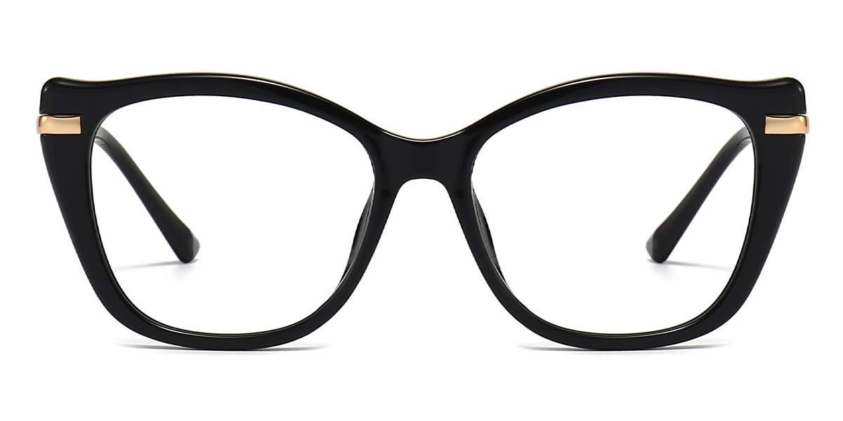 Black Eachna - Cat eye Glasses