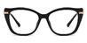 Black Eachna - Cat Eye Glasses
