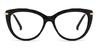 Black Kahlil - Cat Eye Glasses