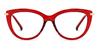 Red Kahlil - Cat Eye Glasses