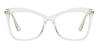 Clear Leith - Cat Eye Glasses
