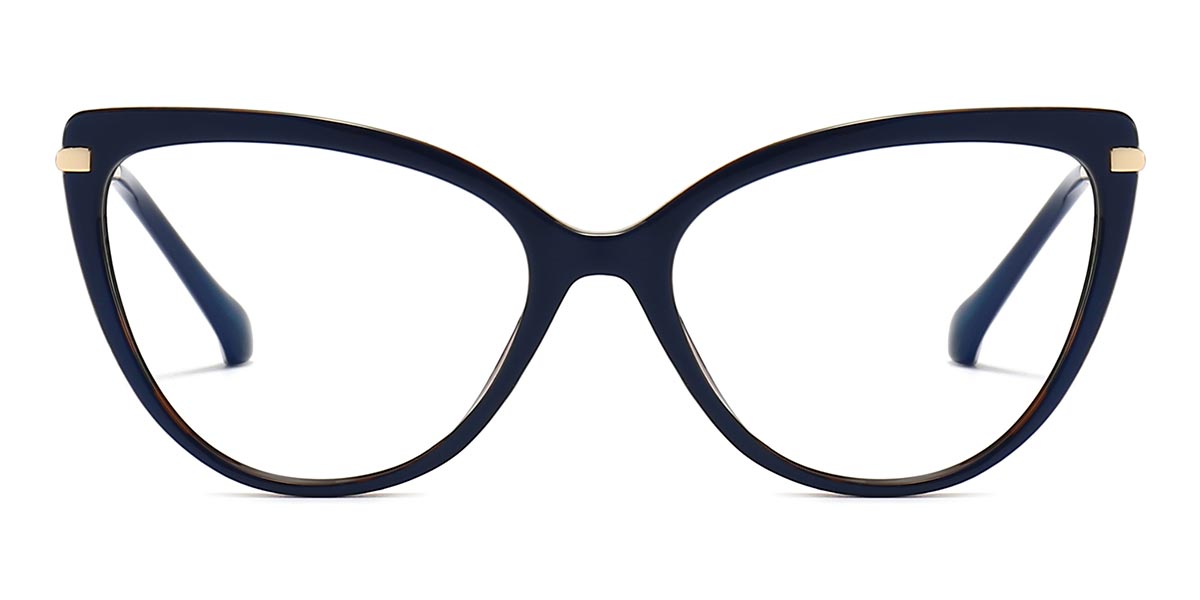 Blue Tortoiseshell Melisande - Cat eye Glasses