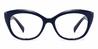Navy Zivanka - Cat Eye Glasses