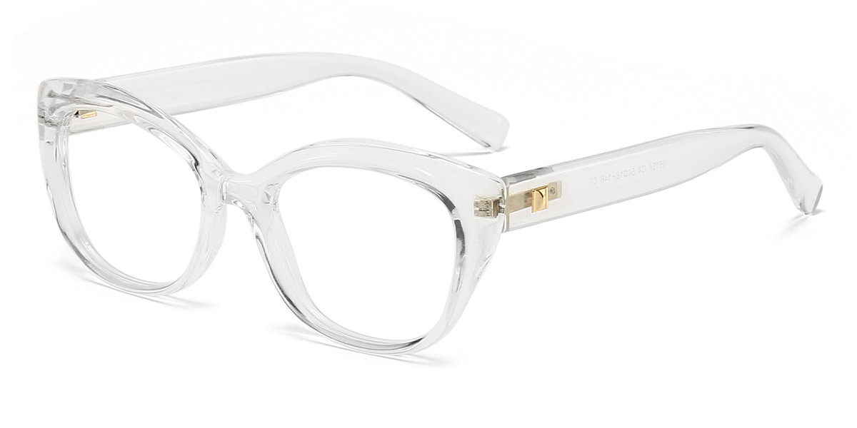 White - Cat eye Glasses - Zivanka
