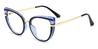 Blue Kimora - Cat Eye Glasses