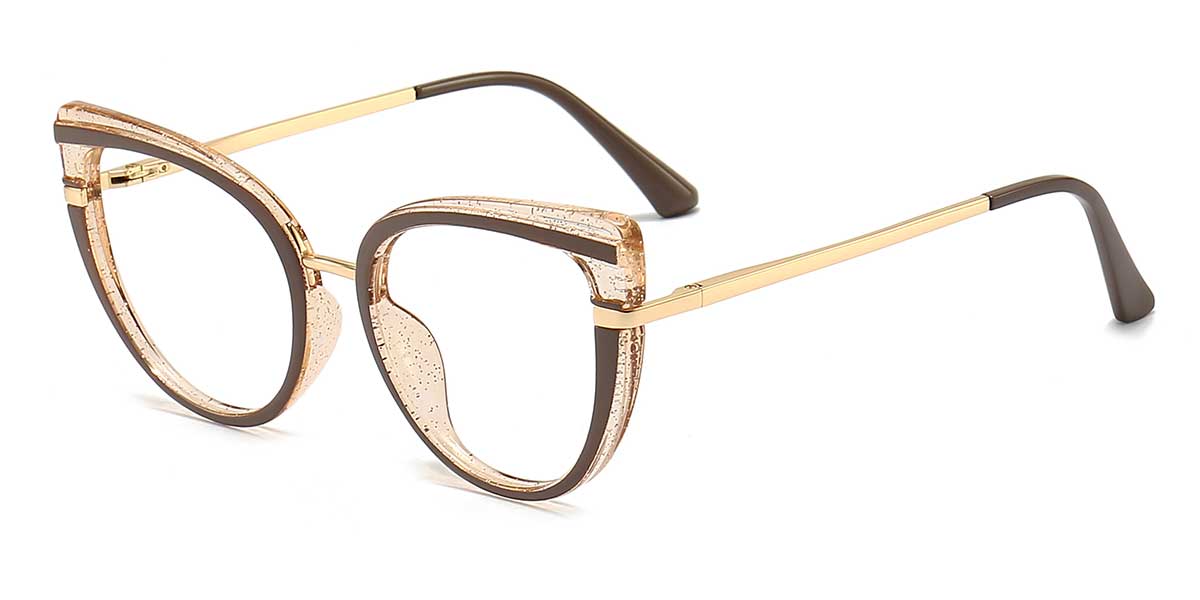 Tortoiseshell Brown Kimora - Cat eye Glasses