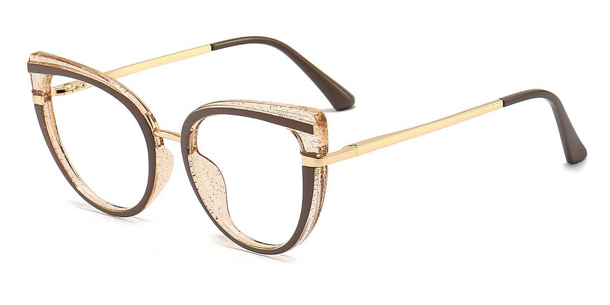 Brown Kimora - Cat Eye Glasses