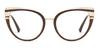 Brown Kimora - Cat Eye Glasses
