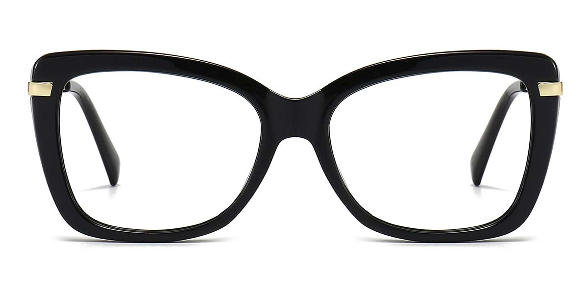 Black - Square Glasses - Alondra