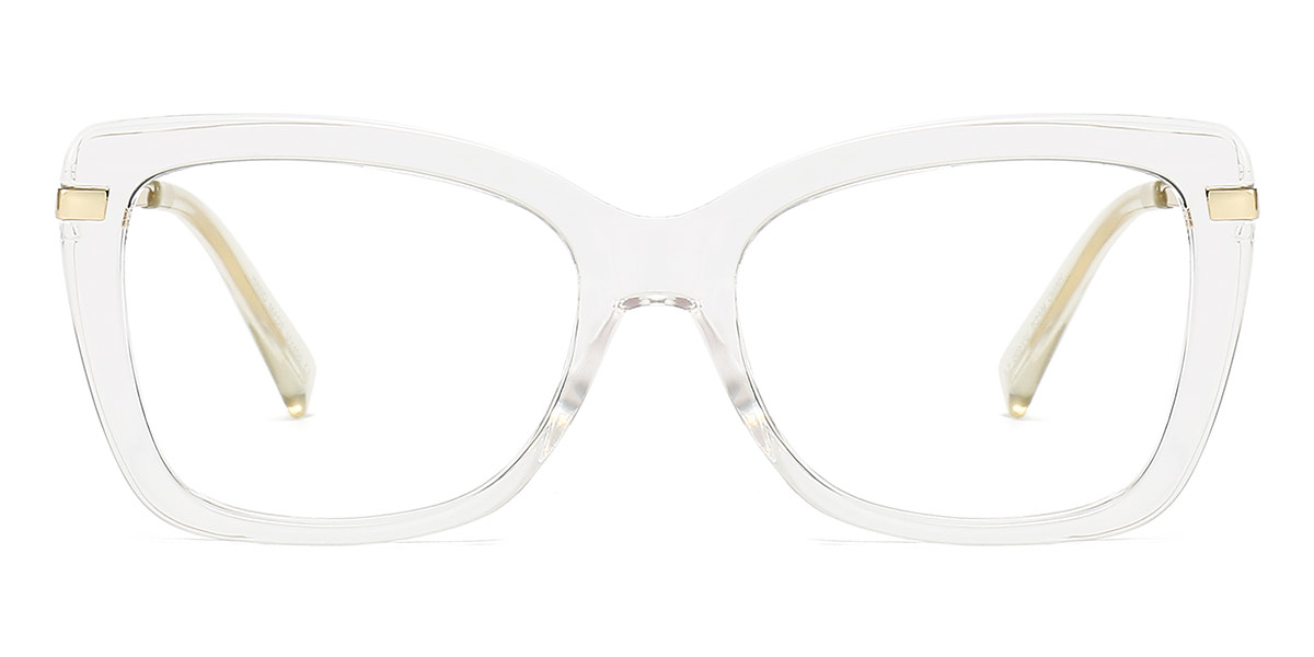 Transparent - Square Glasses - Alondra