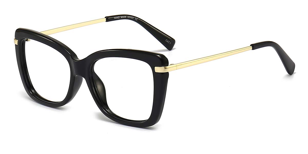 Black Alondra - Square Glasses
