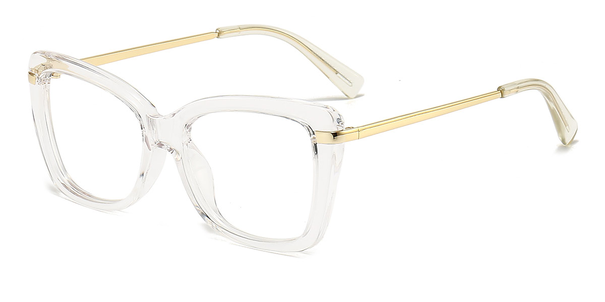 Transparent Alondra - Square Glasses