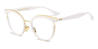 White Altalune - Cat Eye Glasses