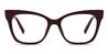 Red Valeska - Cat Eye Glasses