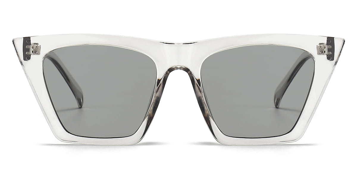 Transparent Grey Grey Niamh - Cat Eye Sunglasses