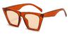 Transparent Brown Brown Niamh - Cat Eye Sunglasses