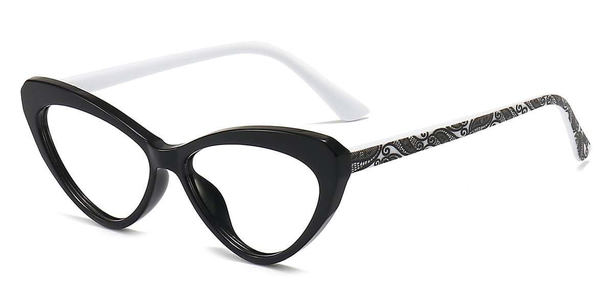 Black - Cat eye Glasses - Alienor