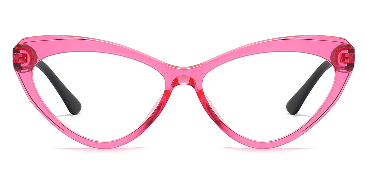 Pink - Cat eye Glasses - Alienor