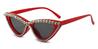 Diamond Red Gradual Grey Madelyn - Cat Eye Sunglasses