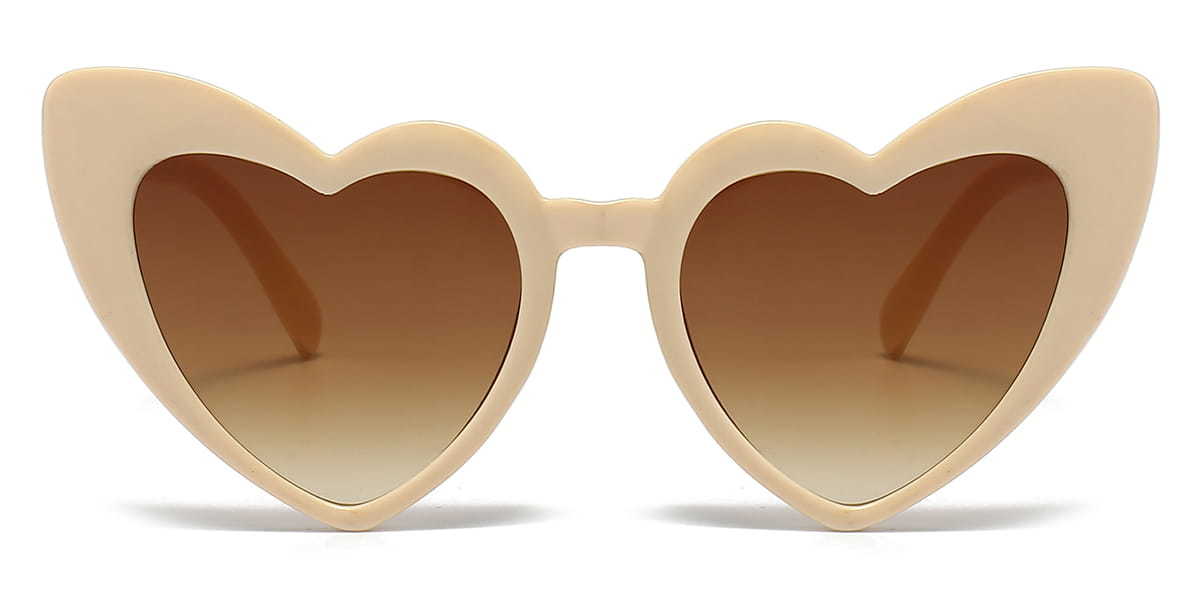 Beige Brown Oona - Cat Eye Sunglasses