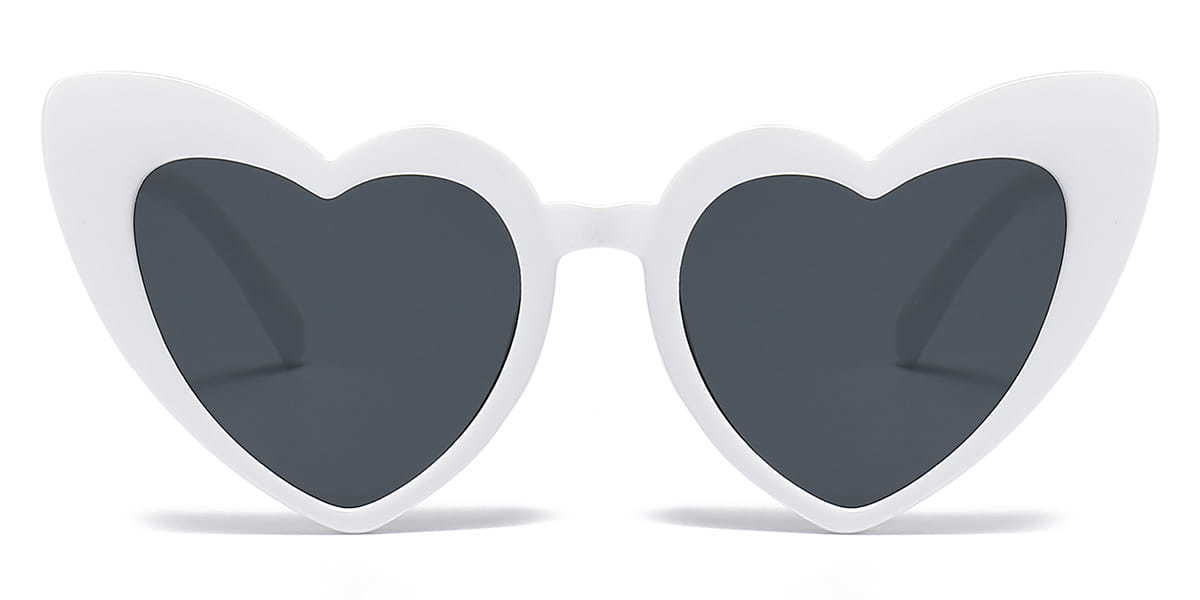 White Grey Oona - Cat Eye Sunglasses