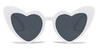 White Grey Oona - Cat Eye Sunglasses