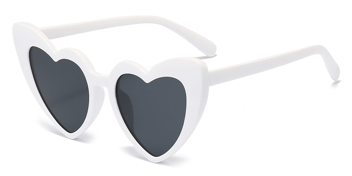 White Grey Oona - Cat eye Sunglasses