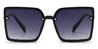Black Tortoiseshell Gradual Grey Phoenix - Square Sunglasses