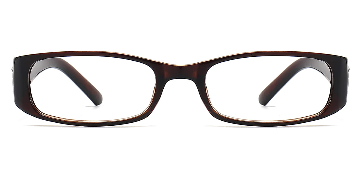 Brown - Rectangle Glasses - Cyprian