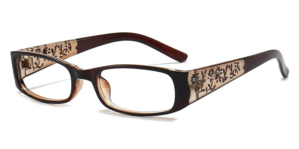 Brown Cyprian - Rectangle Glasses