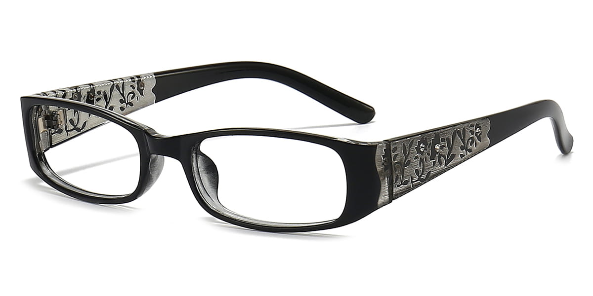 Black - Rectangle Glasses - Cyprian