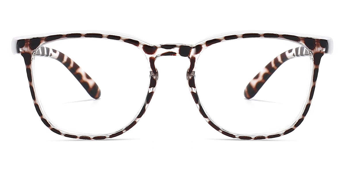 Dark Brown Spots Hanita - Square Glasses