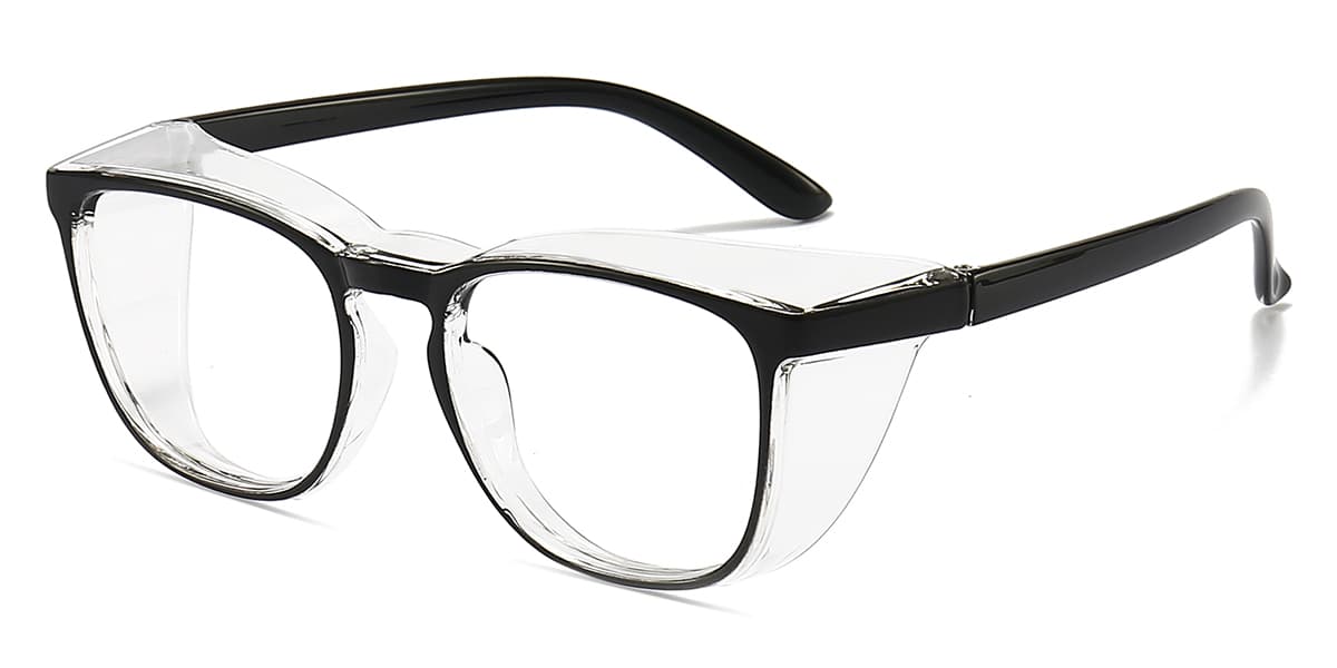 Black - Square Glasses - Hanita