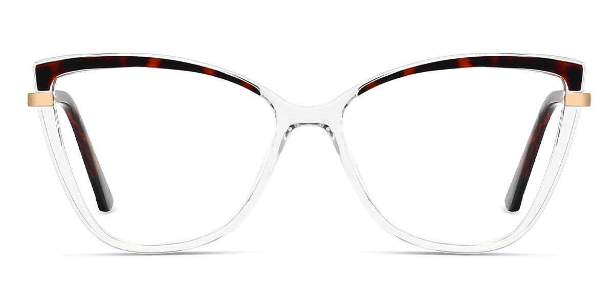 Clear - Cat eye Glasses - Hala