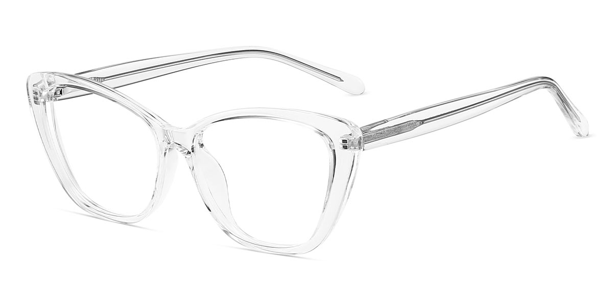 Transparent - Cat eye Glasses - Annushka