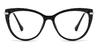 Black Amaya - Cat Eye Glasses
