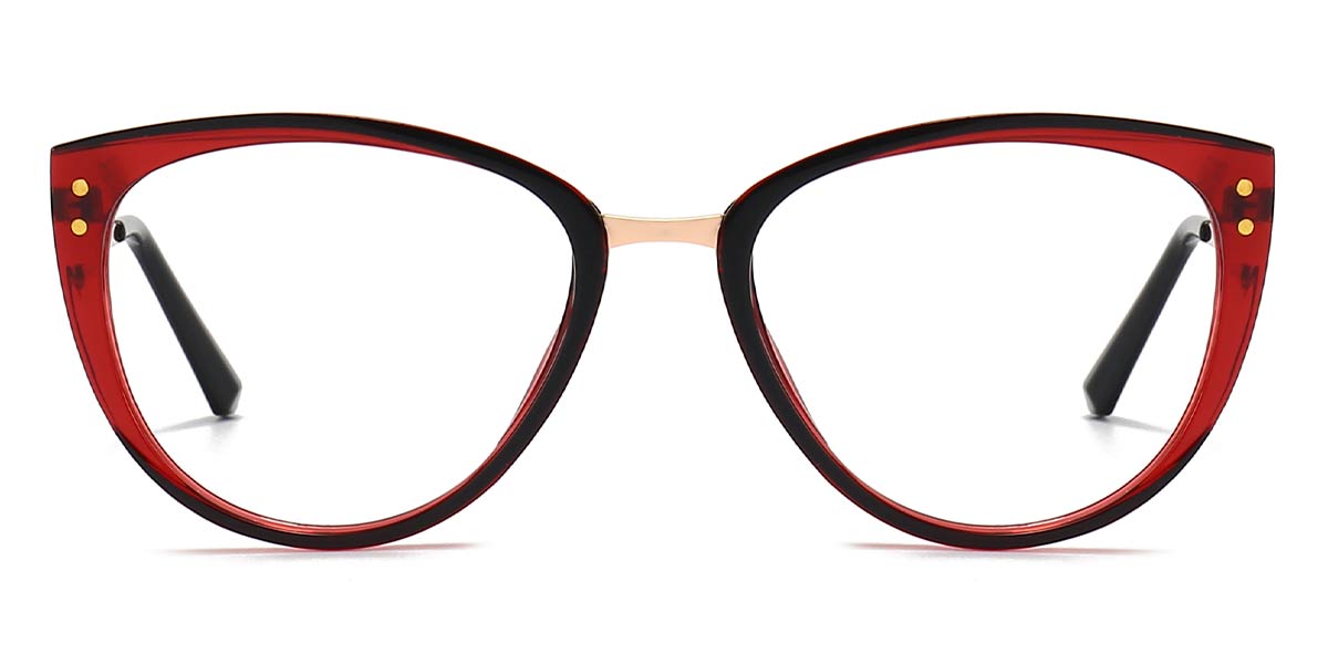 Red - Cat eye Glasses - Ainhoa