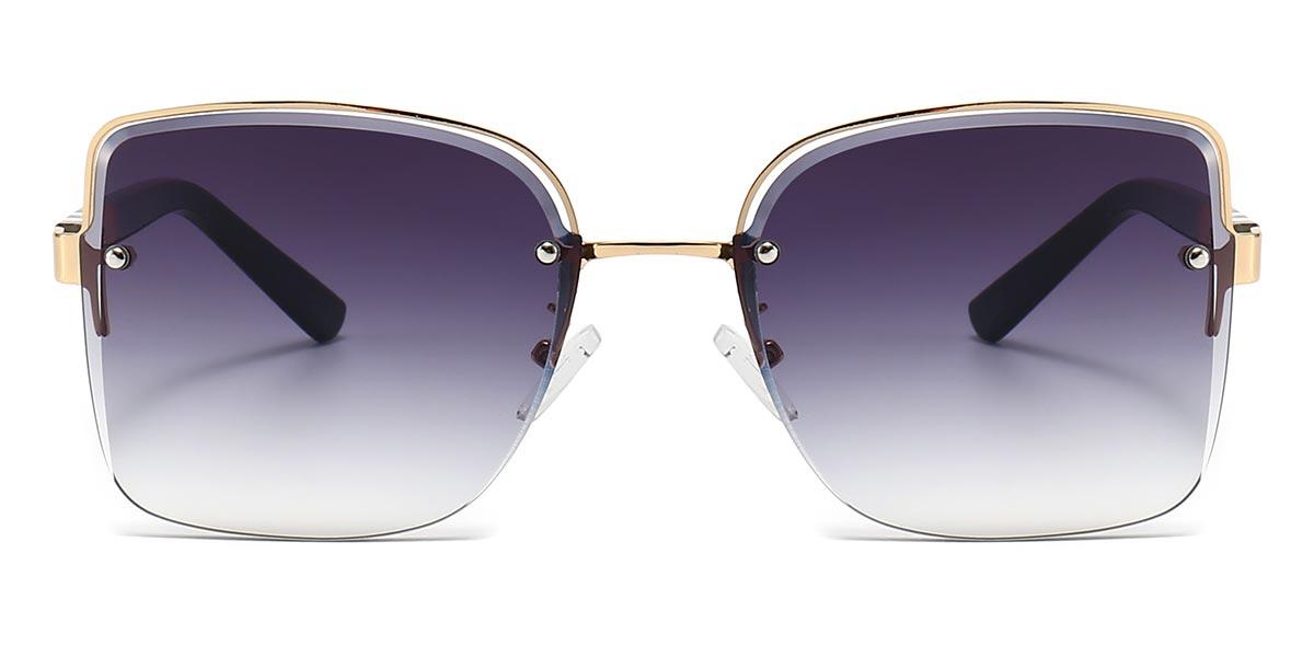 Gold Gradual Grey Ayla - Square Sunglasses