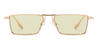 Gold Olive Green Bonnie - Rectangle Sunglasses