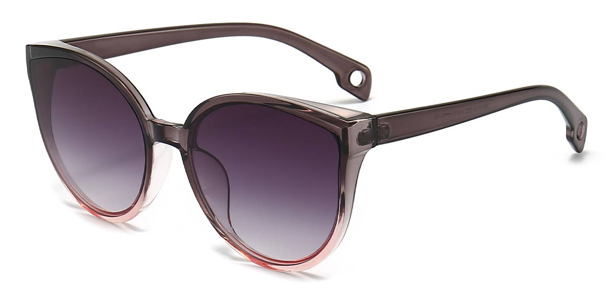 Grey Pink Gradual Grey - Cat eye Sunglasses - Rae